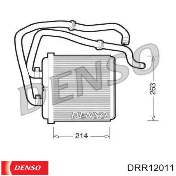 Купить DRR12011 Denso Радиатор печки