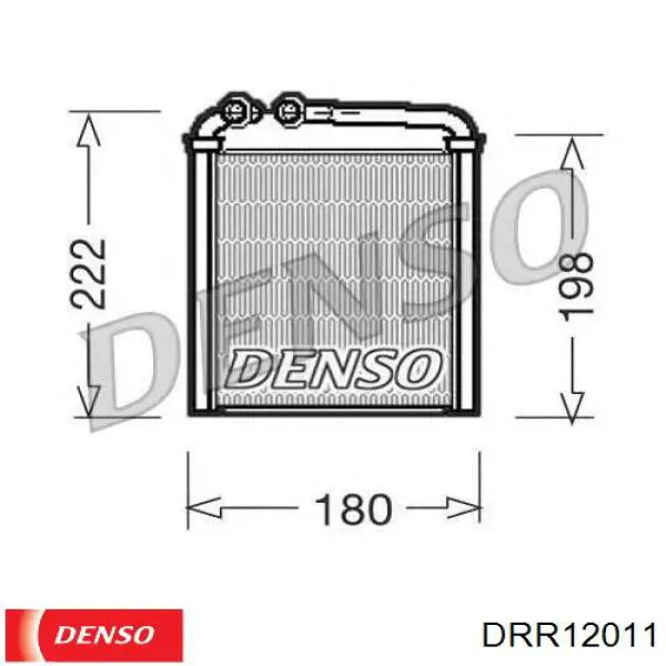 Радиатор печки DRR12011 Denso