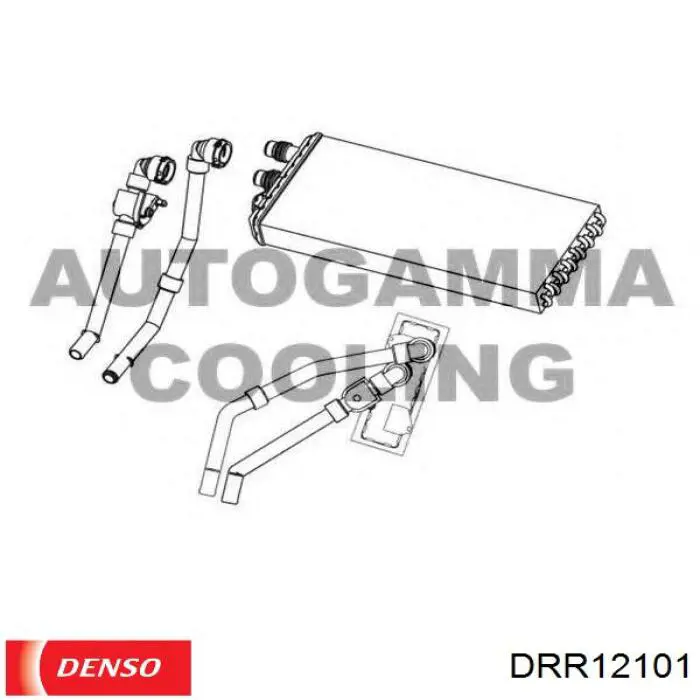 Купить DRR12101 Denso Радиатор печки