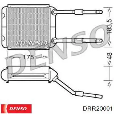 DRR20001 Denso радиатор печки