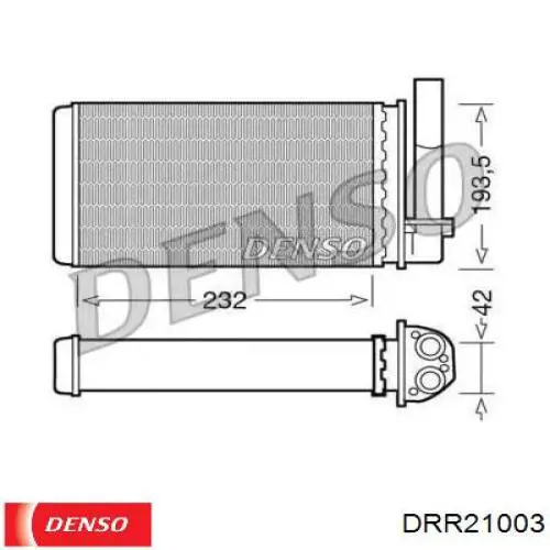 Радиатор печки (отопителя) DENSO DRR21003
