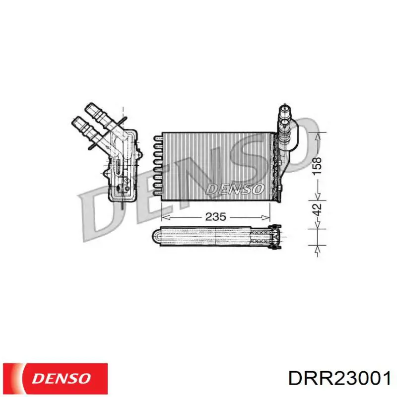DRR23001 Denso радиатор печки