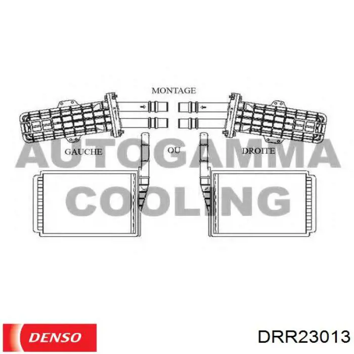 Радиатор отопителя Denso DRR23013