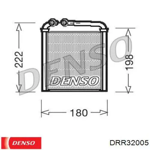 Купить DRR32005 Denso Радиатор печки