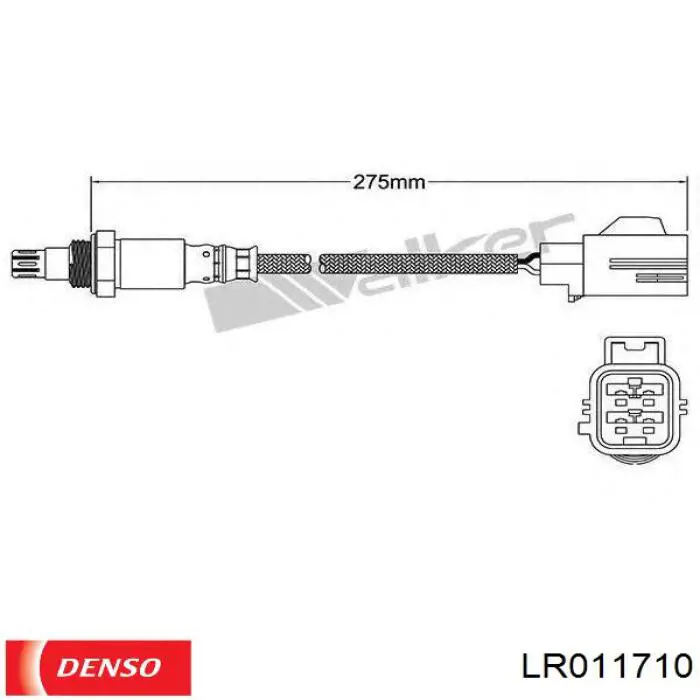 Лямбдазонд, датчик кислорода до катализатора Denso LR011710 цена, от 109.93 USD