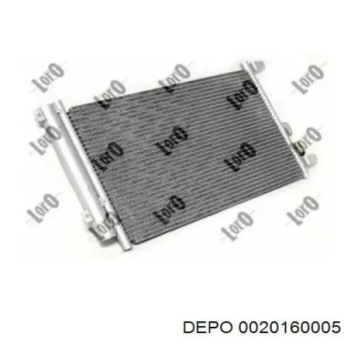 002-016-0005 Depo/Loro радиатор кондиционера