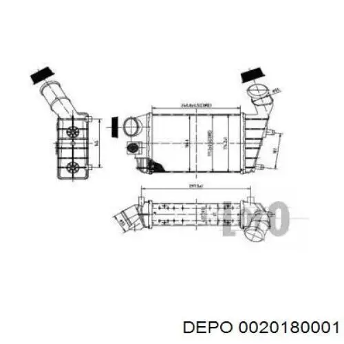 Интеркулер 0020180001 Depo/Loro