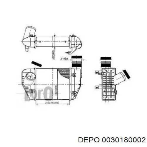 Интеркулер 0030180002 Depo/Loro