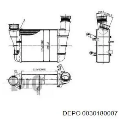 Интеркулер 0030180007 Depo/Loro