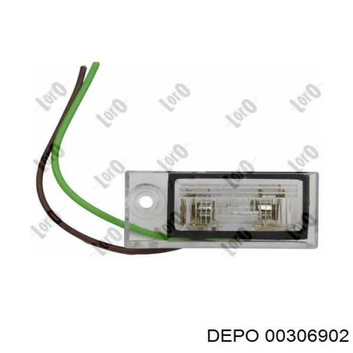 Фонарь подсветки номерного знака 00306902 Depo/Loro/Abakus