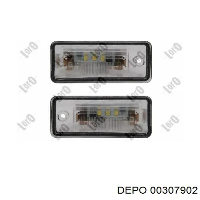Купить 00307901LED Depo/Loro/Abakus Фонарь подсветки номерного знака
