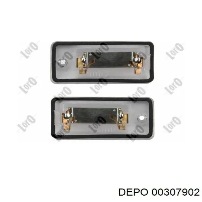 Фонарь подсветки номерного знака 00307901LED Depo/Loro/Abakus