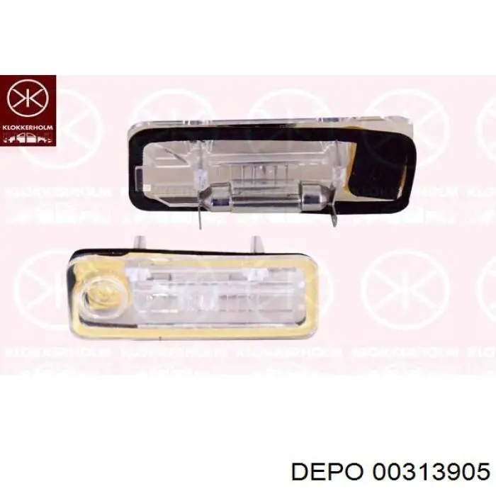 Фонарь освещения номерного знака Depo/Loro/Abakus 00313900LED