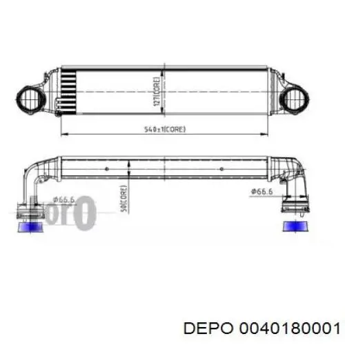 Интеркулер 0040180001 Depo/Loro