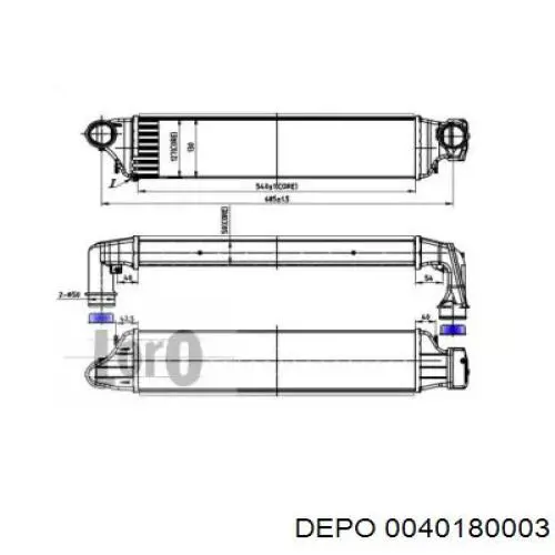 Интеркулер 0040180003 Depo/Loro