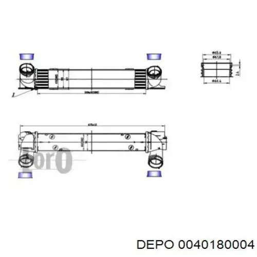 Интеркулер 0040180004 Depo/Loro