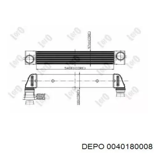 Интеркулер DAB011TT Thermotec
