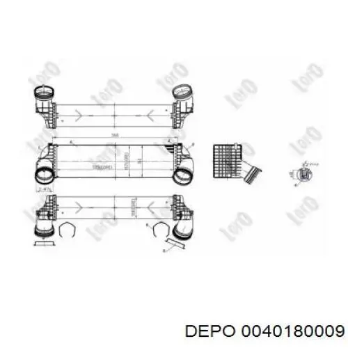 Интеркулер 0040180009 Depo/Loro