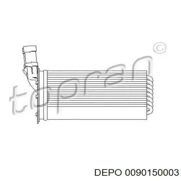 009-015-0003 Depo/Loro радиатор печки