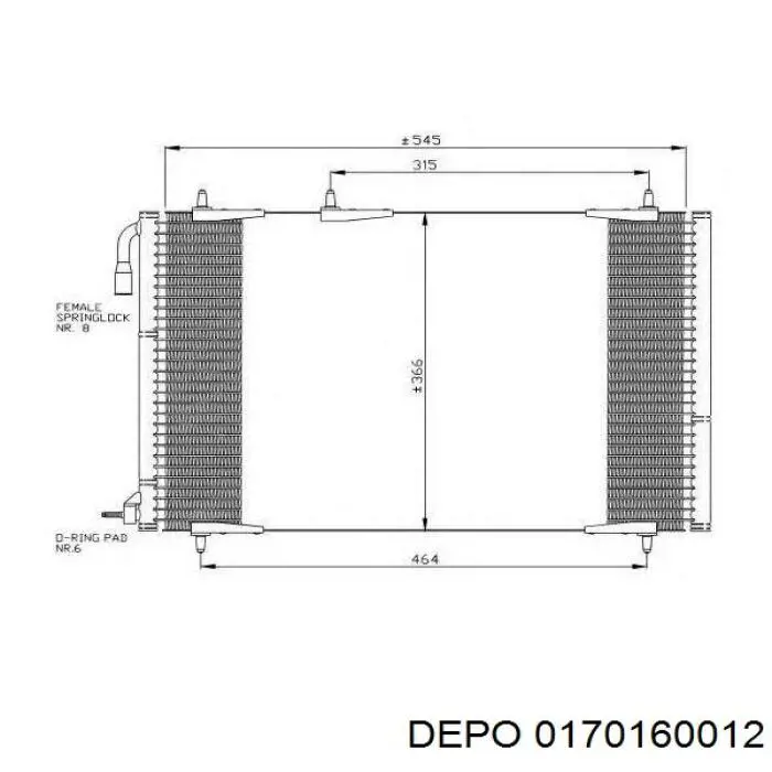0170160012 Depo/Loro/Abakus Конденсатор