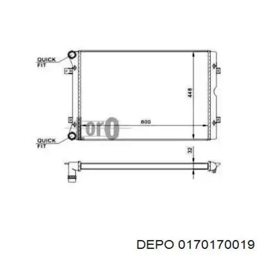 017-017-0019 Depo/Loro радиатор