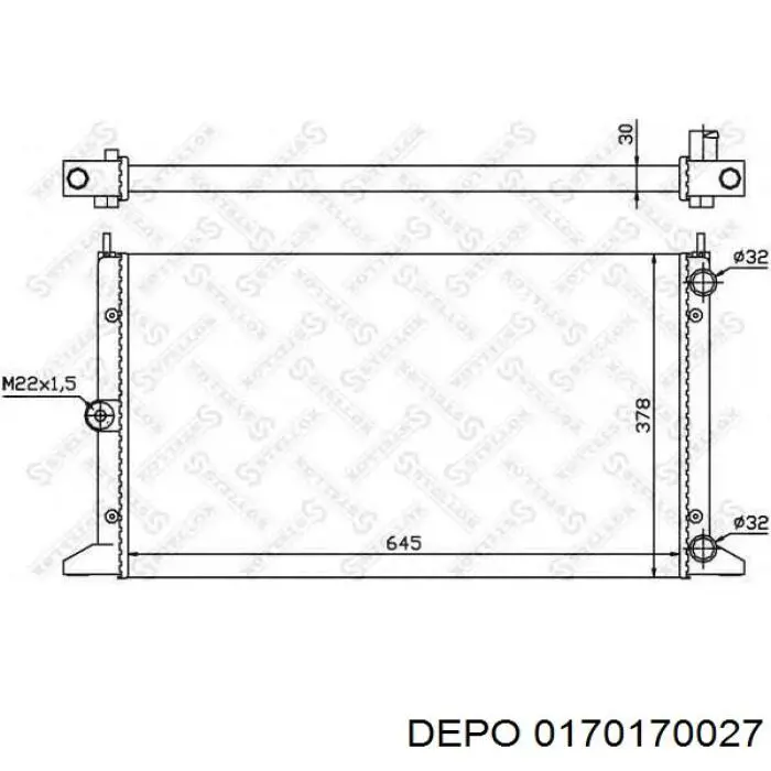 017-017-0027 Depo/Loro радиатор