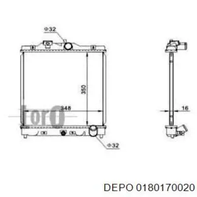 018-017-0020 Depo/Loro радиатор