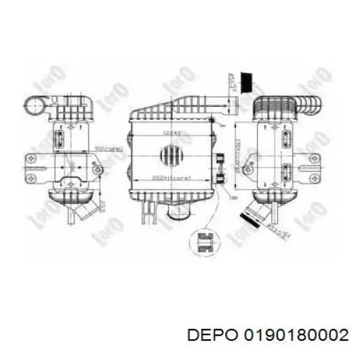 Интеркулер 0190180002 Depo/Loro