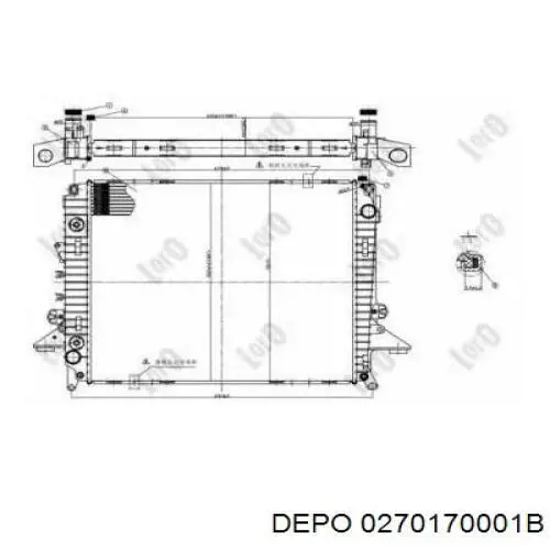 Радиатор 0270170001B Depo/Loro