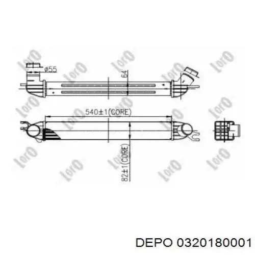 Интеркулер 0320180001 Depo/Loro