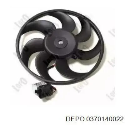 037-014-0022 Depo/Loro электровентилятор охлаждения в сборе (мотор+крыльчатка)