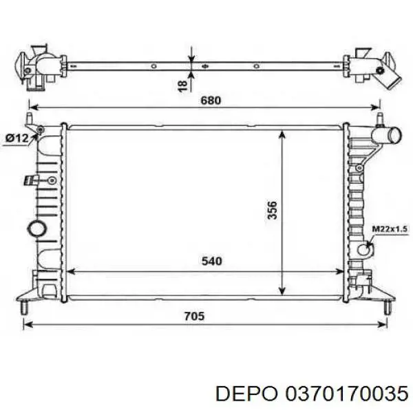 037-017-0035 Depo/Loro радиатор