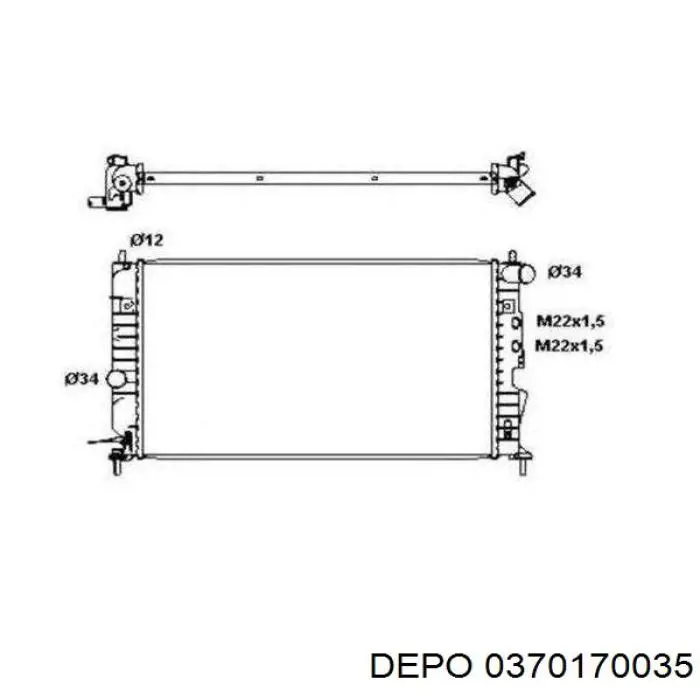 0370170035 Depo/Loro/Abakus Радиатор основной