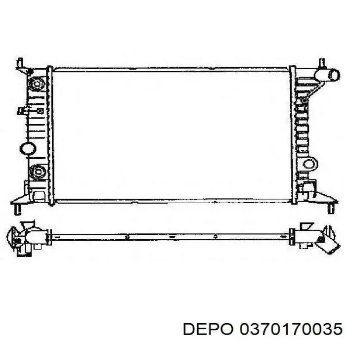 Радиатор охлаждения двигателя Depo/Loro/Abakus 0370170035 цена, от 49.72 USD