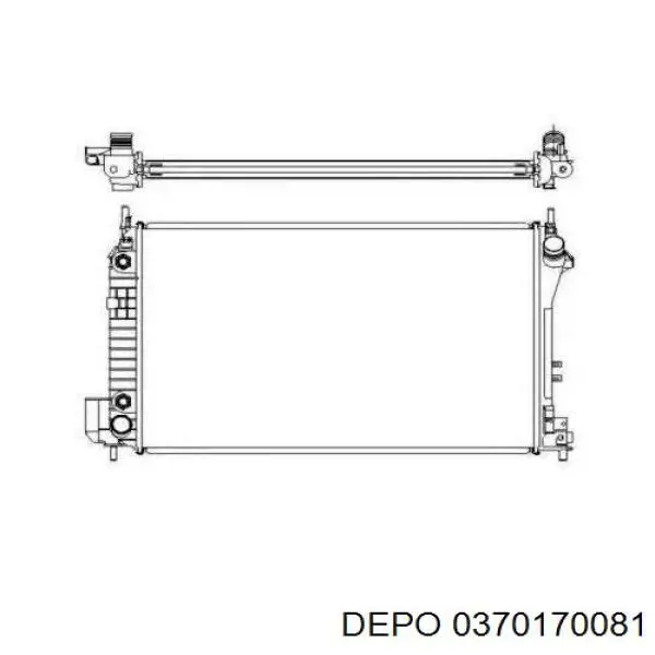 Радиатор 0370170081 Depo/Loro