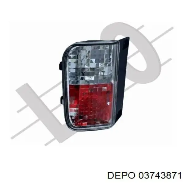 03743871 Depo/Loro/Abakus Фонарь противотуманный задний, левый