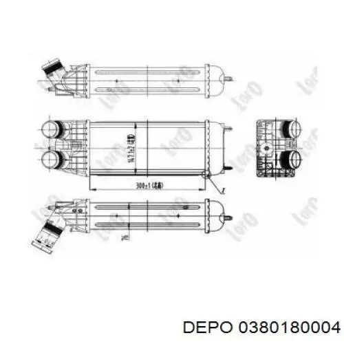 Интеркулер 0380180004 Depo/Loro