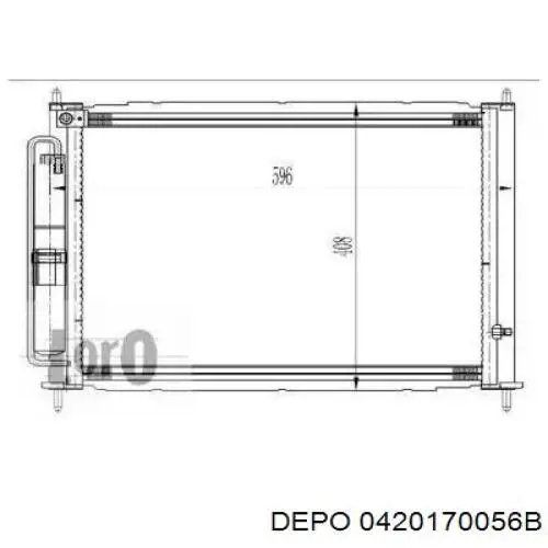 Радиатор 0420170056B Depo/Loro