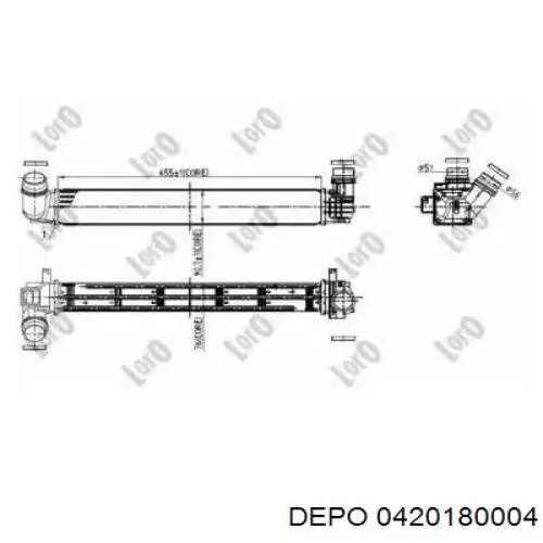 Интеркулер 0420180004 Depo/Loro