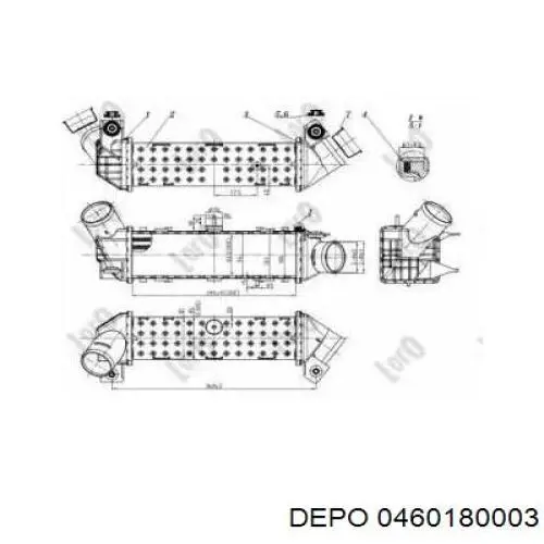 Интеркулер 0460180003 Depo/Loro