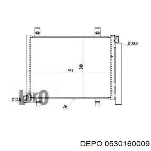 Купить VNA5327D AVA Радиатор системы охлаждения кондиционера