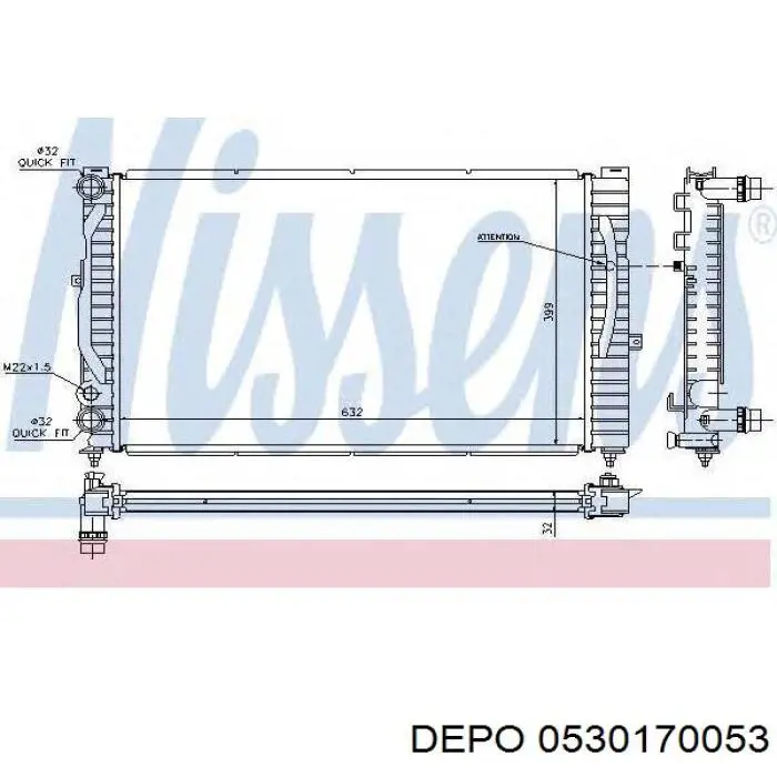 053-017-0053 Depo/Loro радиатор