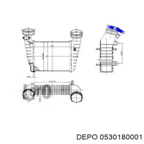 Интеркулер 0530180001 Depo/Loro