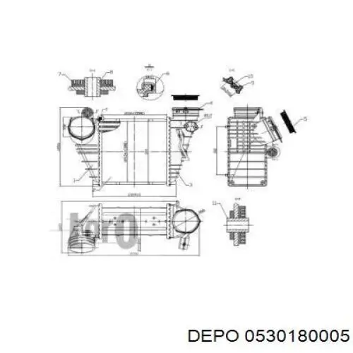 Интеркулер 0530180005 Depo/Loro