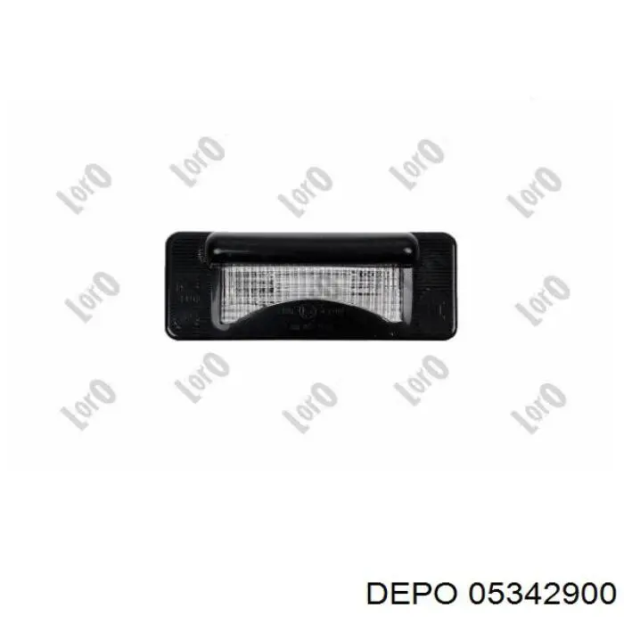 Фонарь подсветки номерного знака 05342900 Depo/Loro/Abakus