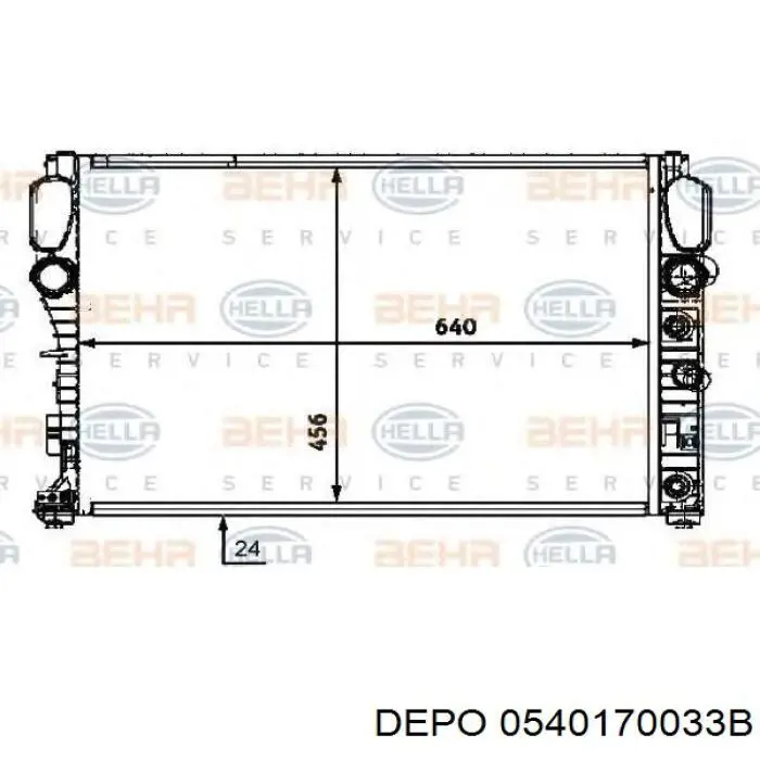 054-017-0033-B Depo/Loro радиатор