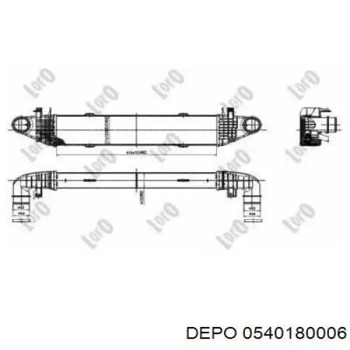 Интеркулер 0540180006 Depo/Loro