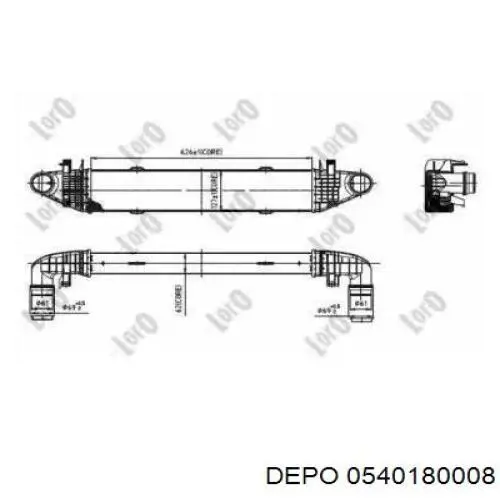 Интеркулер 0540180008 Depo/Loro