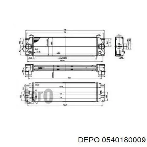 Интеркулер 0540180009 Depo/Loro