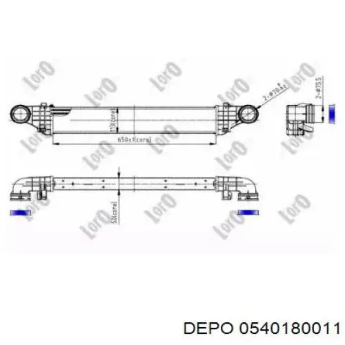 Интеркулер 0540180011 Depo/Loro